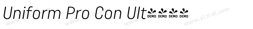 Uniform Pro Con Ult字体转换 Uniform Pro Con Ult字体转换